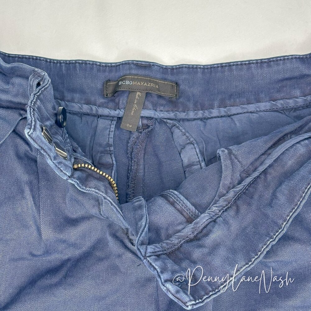 BCBGMaxazria Benita Shorts Size 4 Navy - Picture 7 of 9